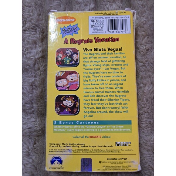Rugrats A Rugrats Vacation VHS 1997 Nickelodeon Cartoon Nick Jr - Picture 8 of 8